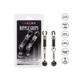 Colt metal black weighted twist nipple clamps 5 inch - peaches and screams