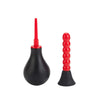 Colt red anal douche with removable nozzle for easy cleaning - peaches and screams