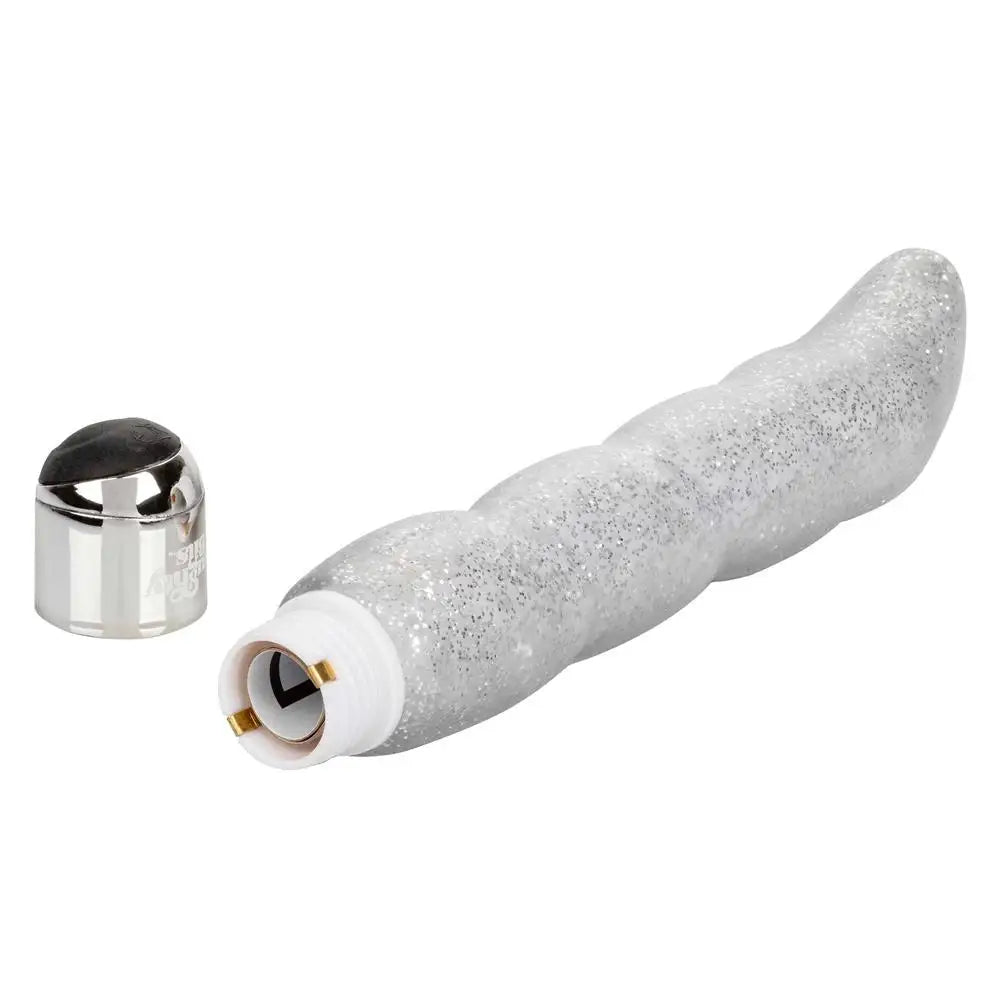 Colt silver ribbed g spot vibrator with 10 functions - peaches and screams