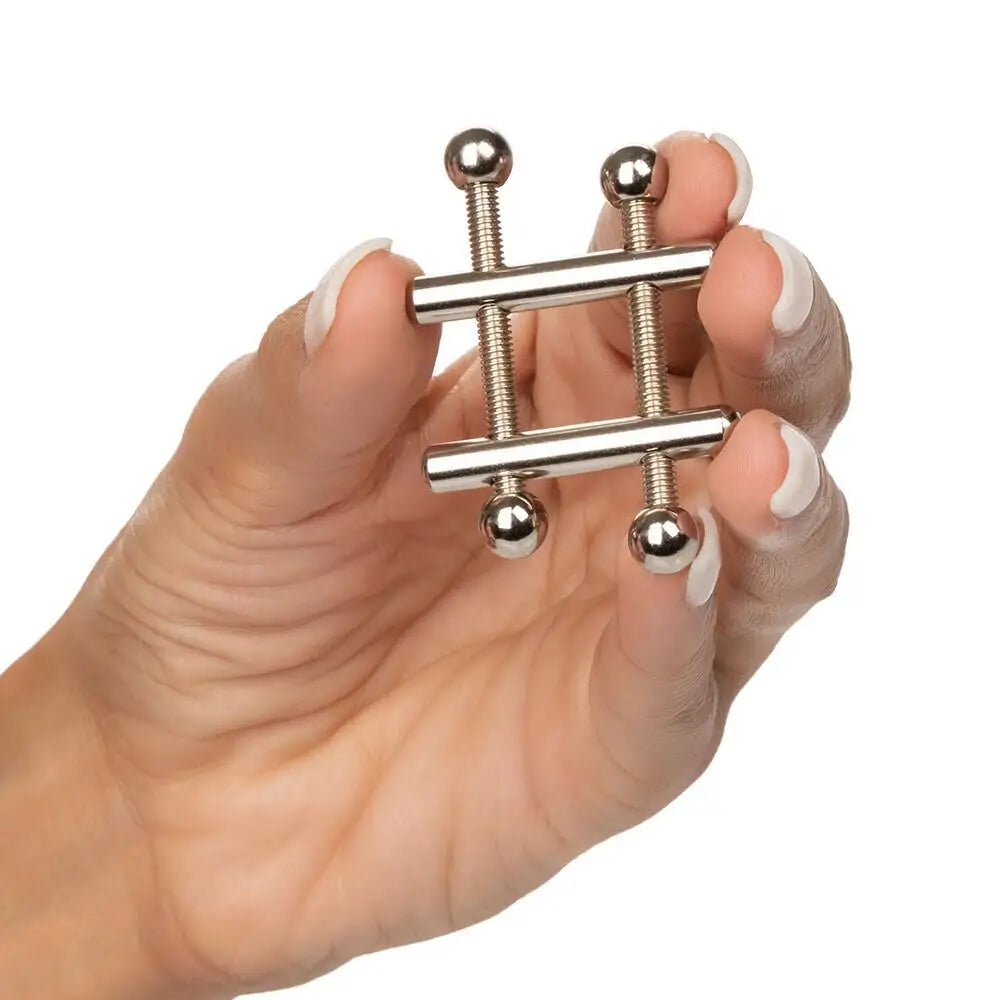 Colt stainless steel adjustable crossbar nipple vices - peaches and screams