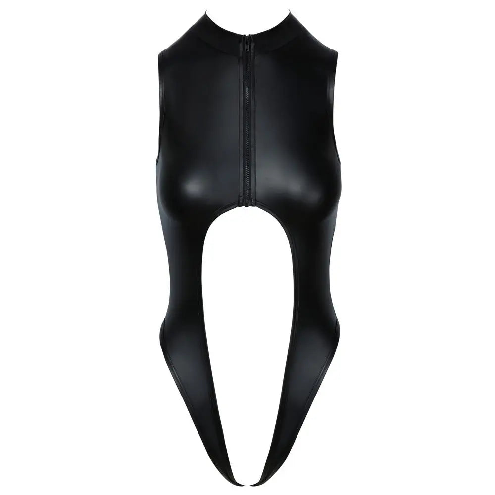 Cottelli open matte body with open bust and crotch - peaches and screams