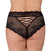 Cottelli sexy black curves panties with pearl chain - xxl - peaches and screams