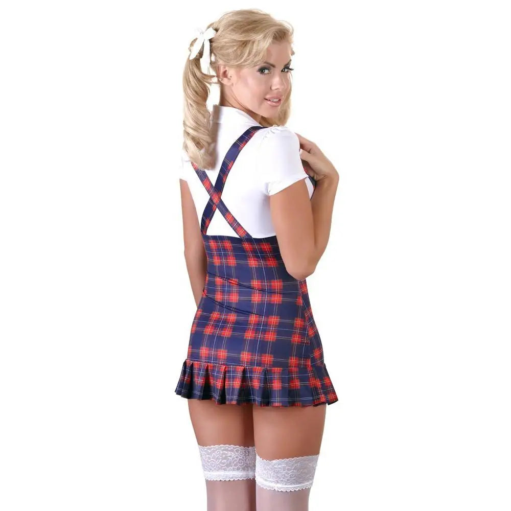Cottelli sexy blue stretchy school girl roleplay costume - medium - peaches and screams