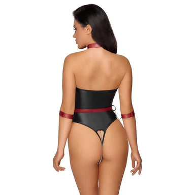 Cottelli Stretchy Black Bondage Body With Harness - Large - Peaches and Screams