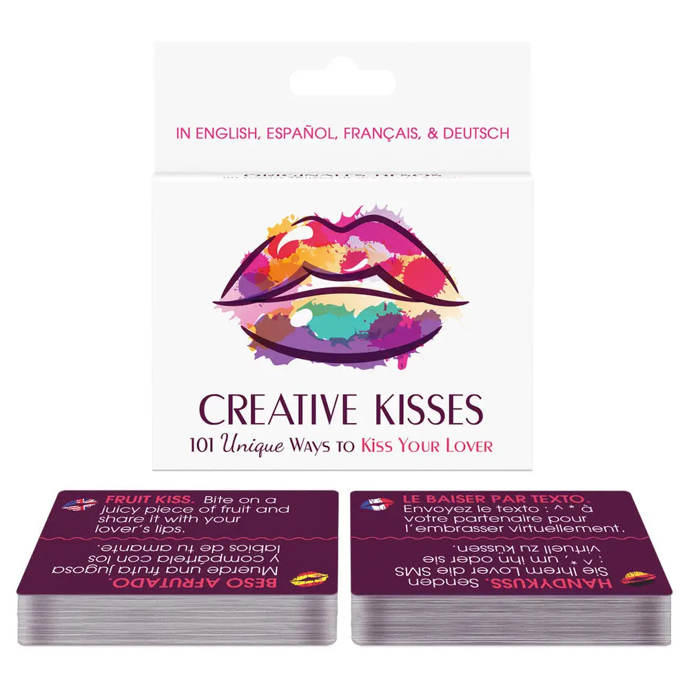Creative kisses card game for couples romantic intimacy game - peaches and screams