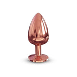 Dorcel rose gold large diamond base metal butt plug - peaches and screams