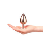 Dorcel rose gold large diamond base metal butt plug - peaches and screams