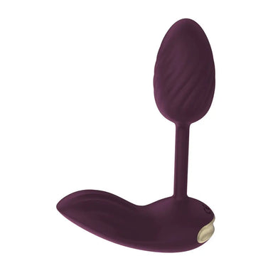 Dream Toys Silicone Purple Remote - controlled Vibrating Egg - Peaches and Screams