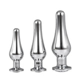 Dream toys stainless steel 3 piece beginner butt plug set - peaches and screams