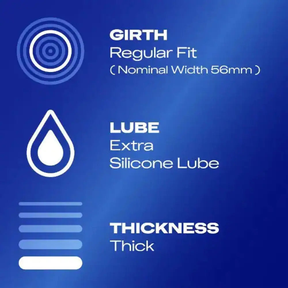Durex extra safe latex regular fit condoms 3 pack - peaches and screams