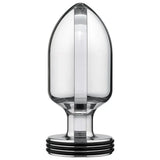 Electrastim 4.7 inch stainless steel silver electro anal plug - peaches and screams
