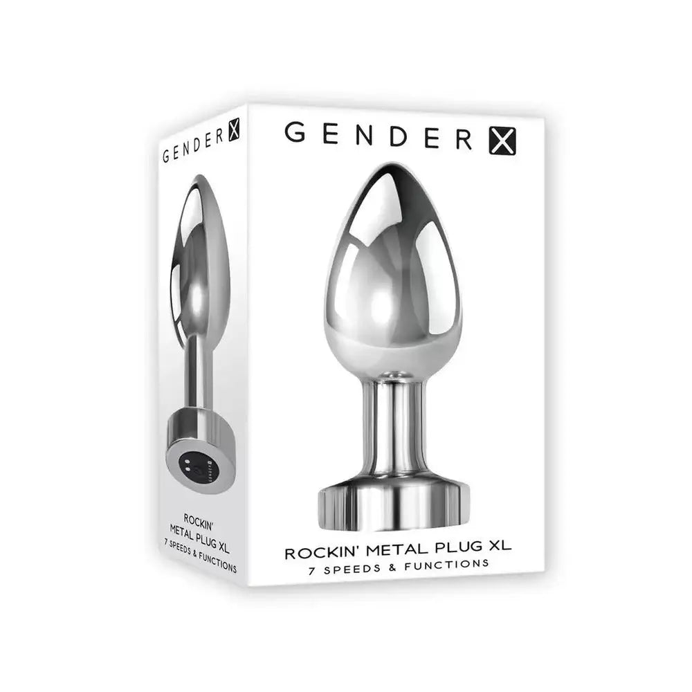 Evolved Medium Rechargeable Vibrating Metal Butt Plug - Peaches and Screams