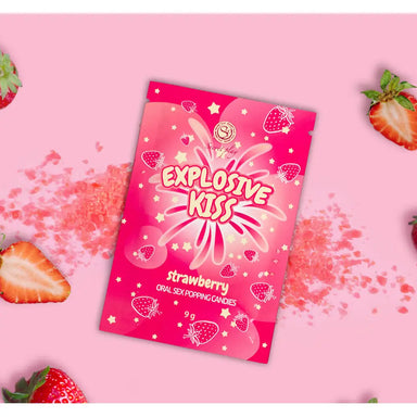 Explosive Kiss Strawberry Oral Sex Popping Candies 9g - Peaches and Screams