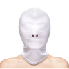 Fetish and fashion zipped mouth hood for bdsm roleplay - peaches and screams