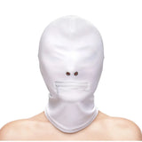 Fetish and fashion zipped mouth hood for bdsm roleplay - peaches and screams