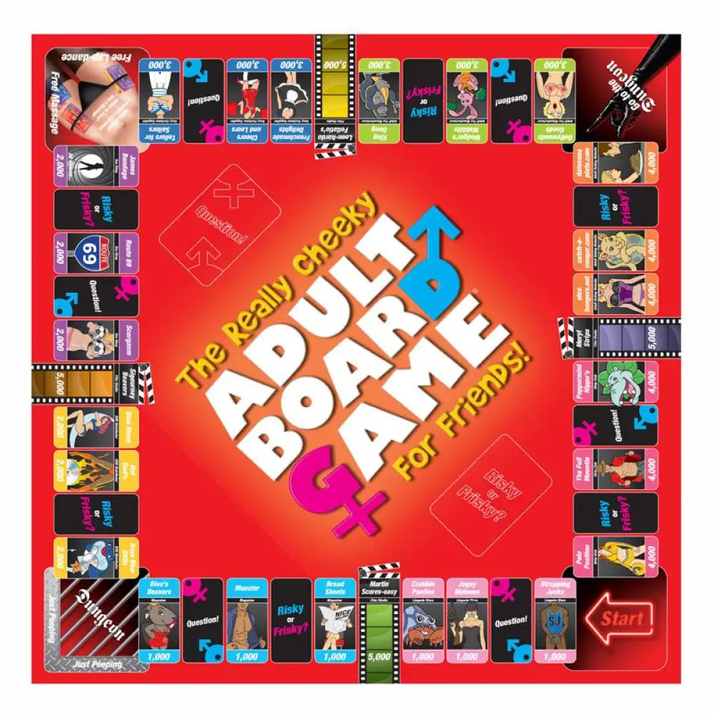 Fetish cheeky adult board game for friends and couples - peaches and screams