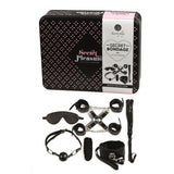 Fetish secret black bondage kit for bdsm couples - peaches and screams