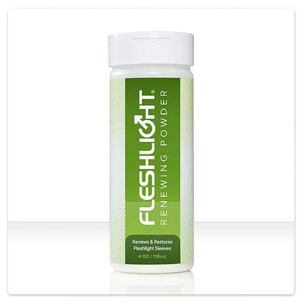 Fleshlight renewing powder for superskin 4oz bottle - peaches and screams