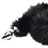 Furry fantasy black panther tail butt plug - butt plugs peaches and screams