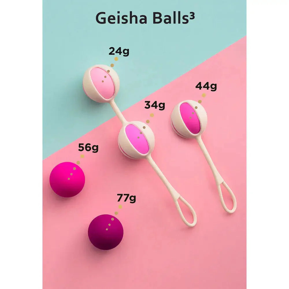 G-vibe Silicone Pink 3 Set Of Orgasm Balls For Her - Peaches and Screams