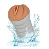 Gripper ribbed tight pussy brown realistic masturbator - peaches and screams
