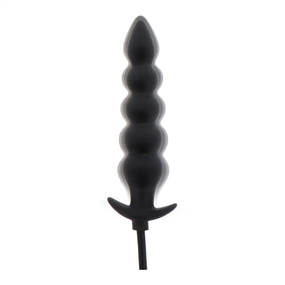 Hidden desire extreme inflatable ribbed plug for anal play - peaches and screams