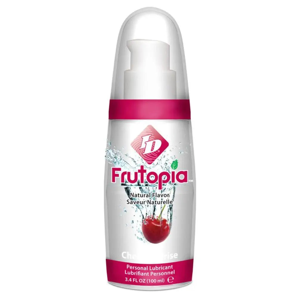 Id frutopia cherry sex lube 100ml water based lubricant - peaches and screams