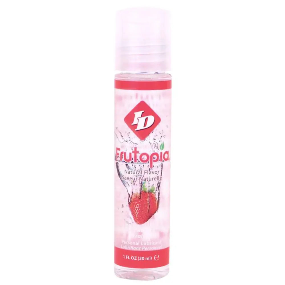 Id frutopia strawberry sex lube 30ml sugar free water based - peaches and screams