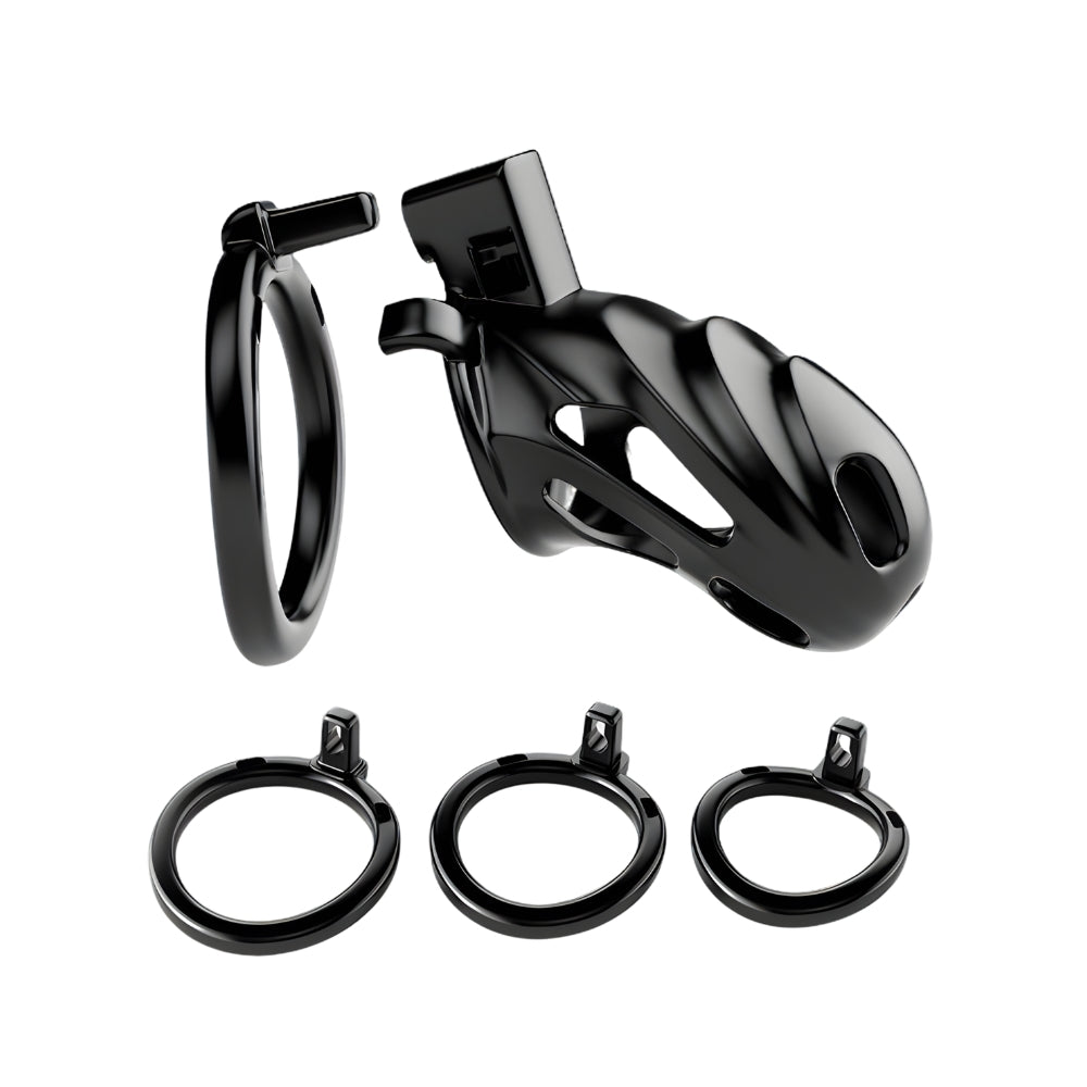 Impound citadel cock cage with interchangeable base ring - chastity cages peaches and screams