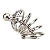 Impound corkscrew male chastity device with penis plug - chastity cages peaches and screams