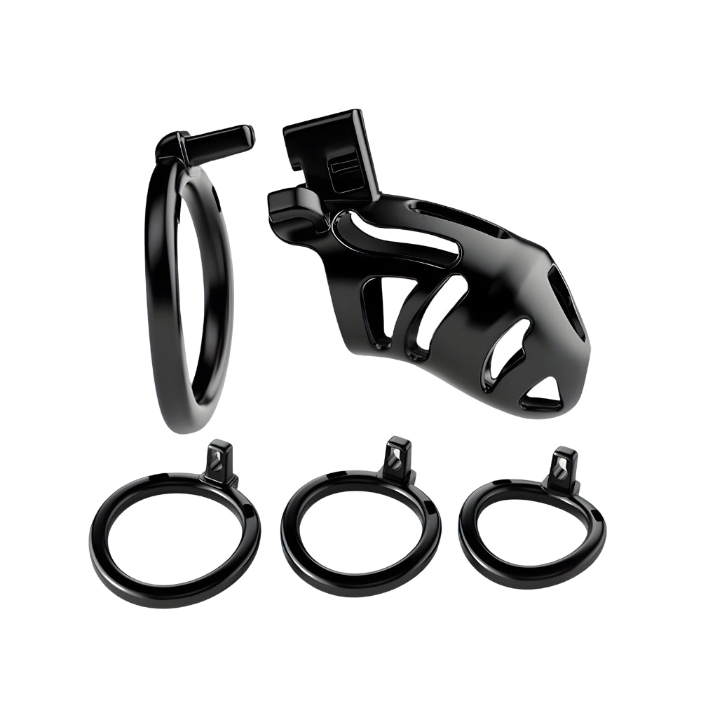 Impound curfew cock cage with base ring - chastity cages peaches and screams