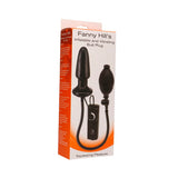 Inflatable vibrating butt plug black - butt plugs peaches and screams
