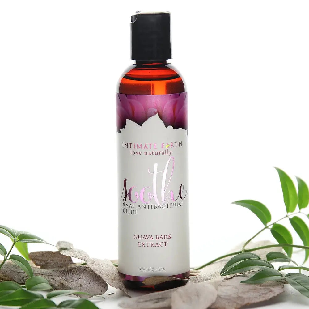 Intimate earth soothe anal lube guava bark 120ml - peaches and screams