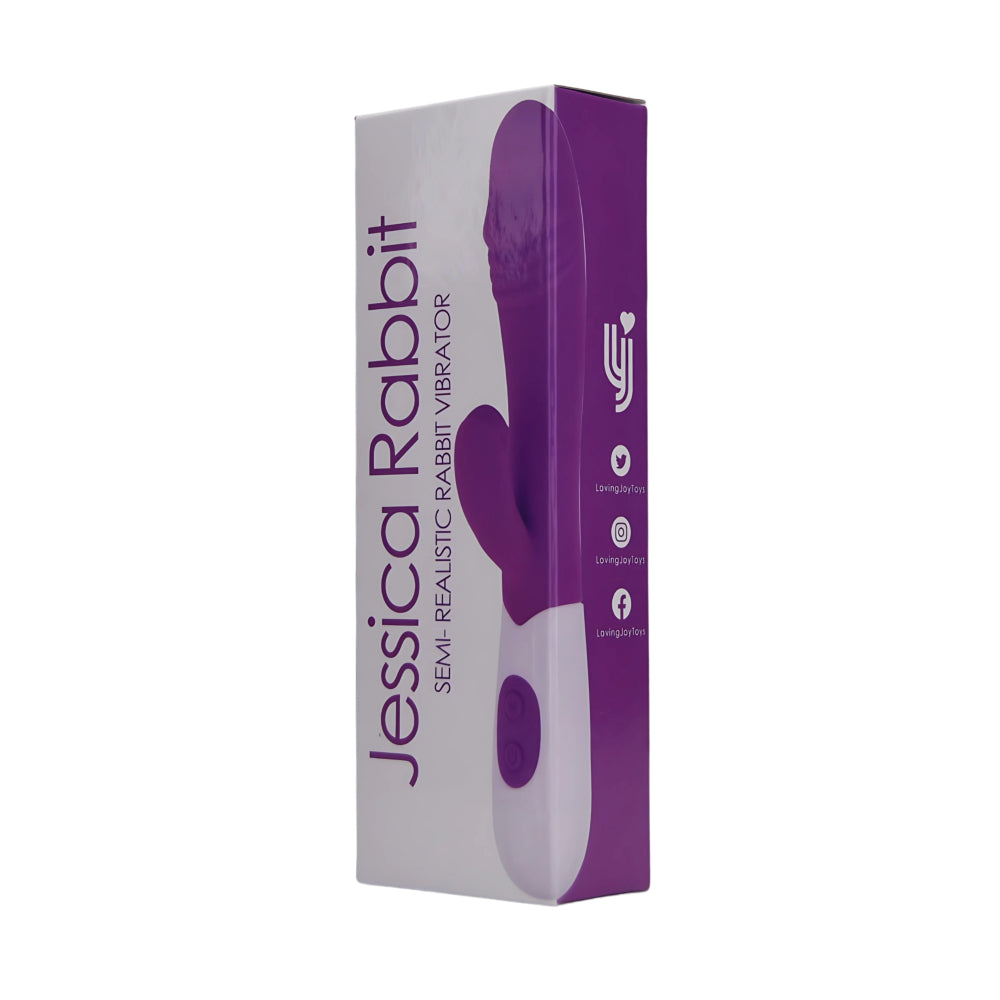 Jessica rabbit semi-realistic rabbit vibrator - rabbit vibrators peaches and screams