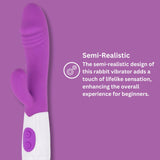 Jessica rabbit semi-realistic rabbit vibrator - rabbit vibrators peaches and screams