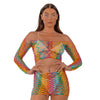 Lace by lj rainbow crop top and skirt set - peaches and screams