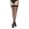 Lace by lj sheer hold up stockings with backseam black - peaches and screams