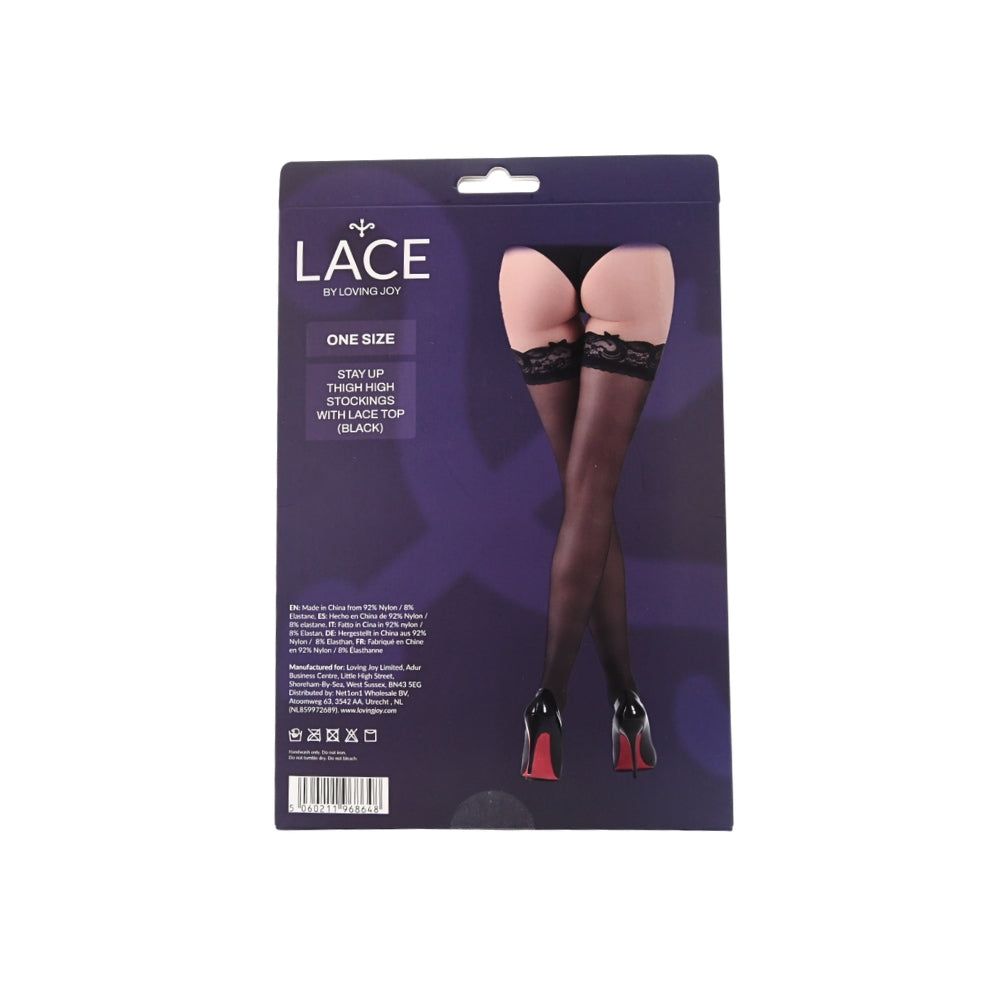 Lace by lj thigh high stockings - peaches and screams