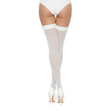 Lace by lj thigh high stockings with bow - peaches and screams