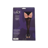 Lace by lj thigh high stockings with bow - peaches and screams