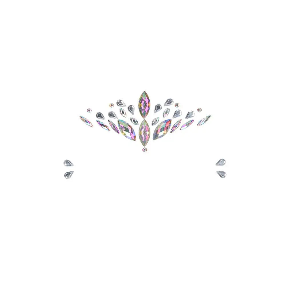Le desir dazzling crowned face bling sticker accessory - peaches and screams