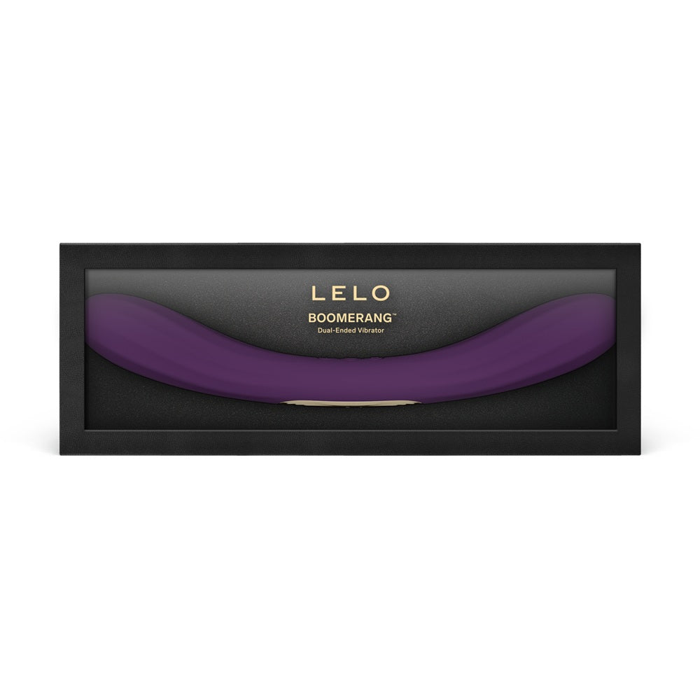 Lelo boomerang dual ended purple vibrator - g-spot vibrators peaches and screams