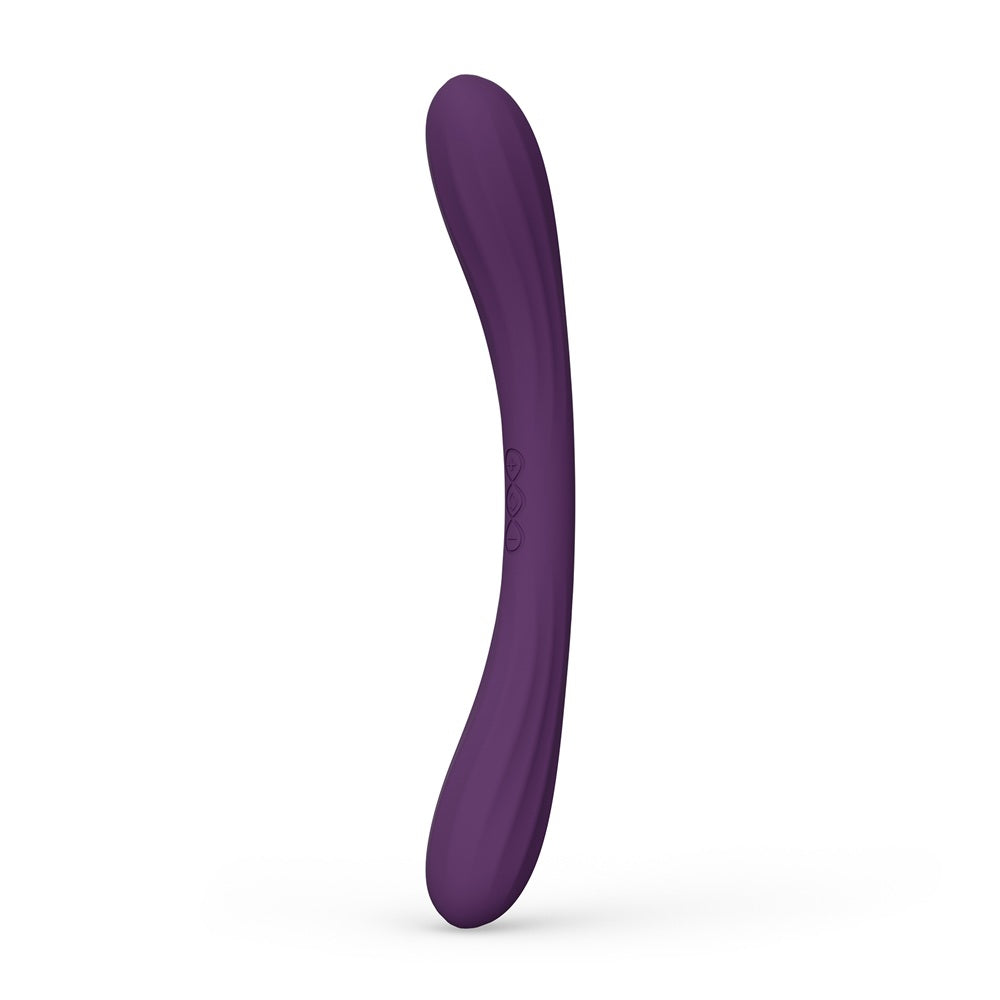 Lelo boomerang dual ended purple vibrator - g-spot vibrators peaches and screams