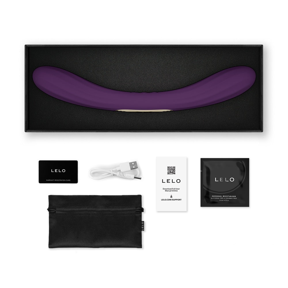 Lelo boomerang dual ended purple vibrator - g-spot vibrators peaches and screams
