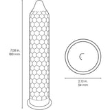 Lelo hex original regular condoms 3 pack - peaches and screams