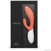 Lelo Ina 3 Coral Silicone Orange Rechargeable Rabbit Vibrator - Peaches and Screams