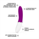 Lelo liv 3 app controlled g-spot vibrator deep rose - g-spot vibrators peaches and screams