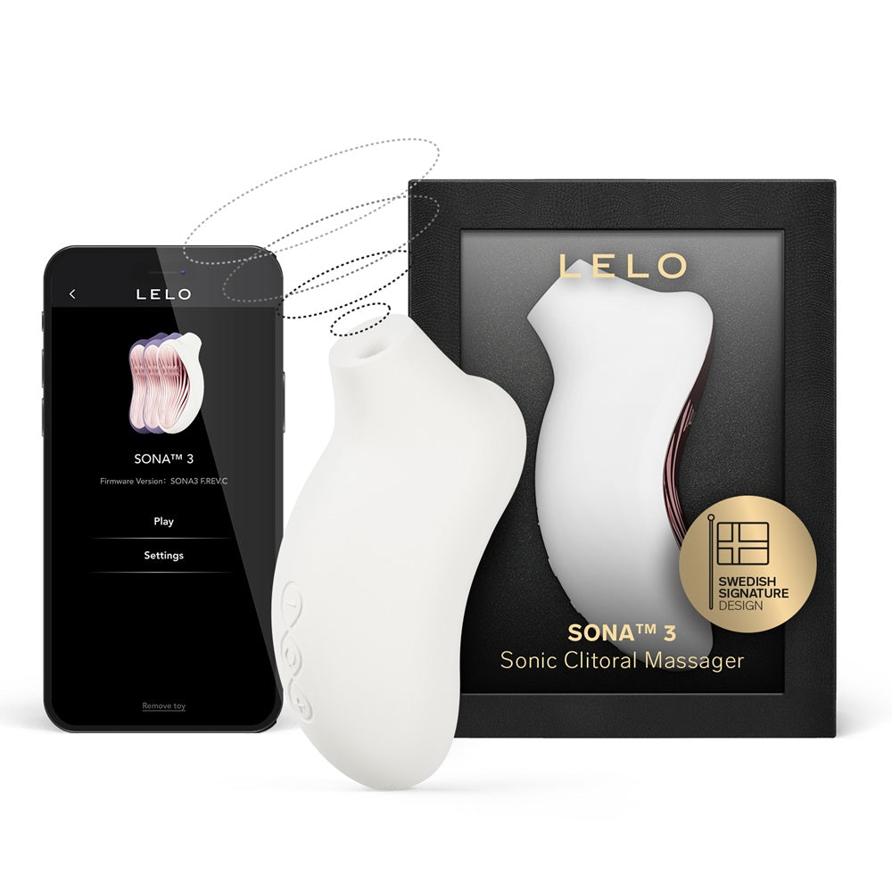 Lelo sona 3 clitoral massager cream - suction vibrators peaches and screams