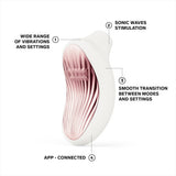 Lelo sona 3 clitoral massager cream - suction vibrators peaches and screams