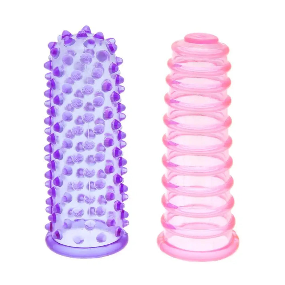 Linx kinx minx 3.25 inch 2 piece multi colour stretchy clit stim set - peaches and screams